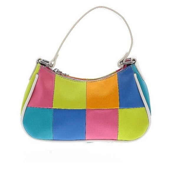 Delia’s patchwork shoulder bag 90s Y2k Nostalgia Colorful Indie - Picture 2 of 10